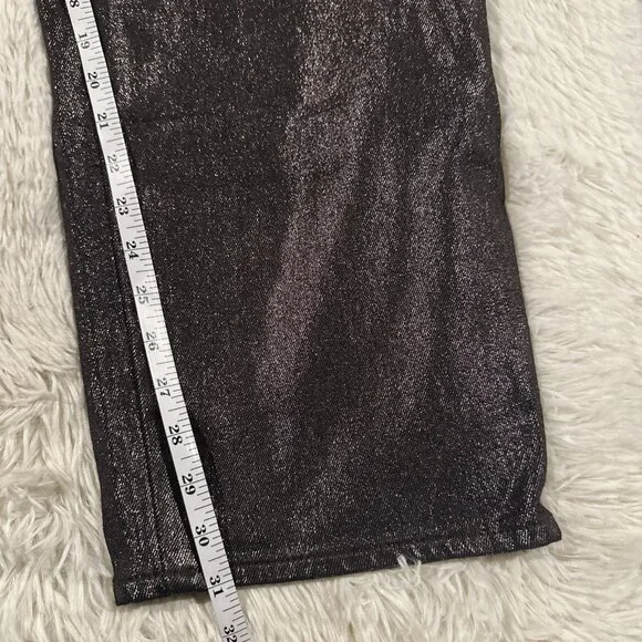 Old Navy 18 NWT OG Loose fit high rise black shimmer jeans stretch - Picture 8 of 12